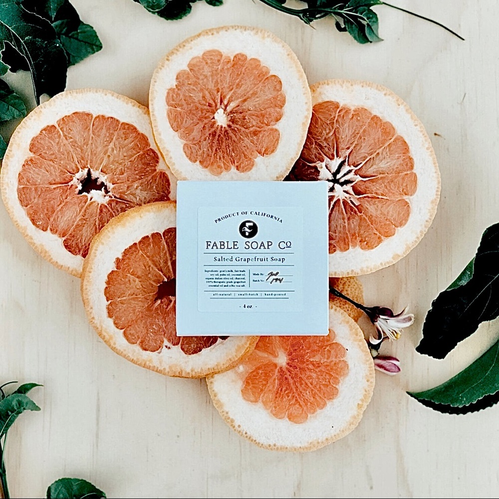 Salted Grapefruit Goat’s Milk Soap  (4oz)